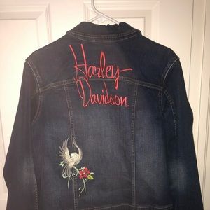 Authentic Harley-Davidson stretch denim jacket